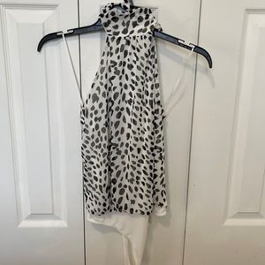 Animal print halter body suit